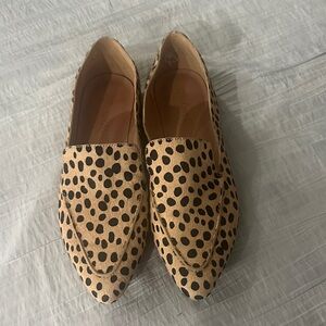 Madewell Beige and Black Cheetah Print Flats